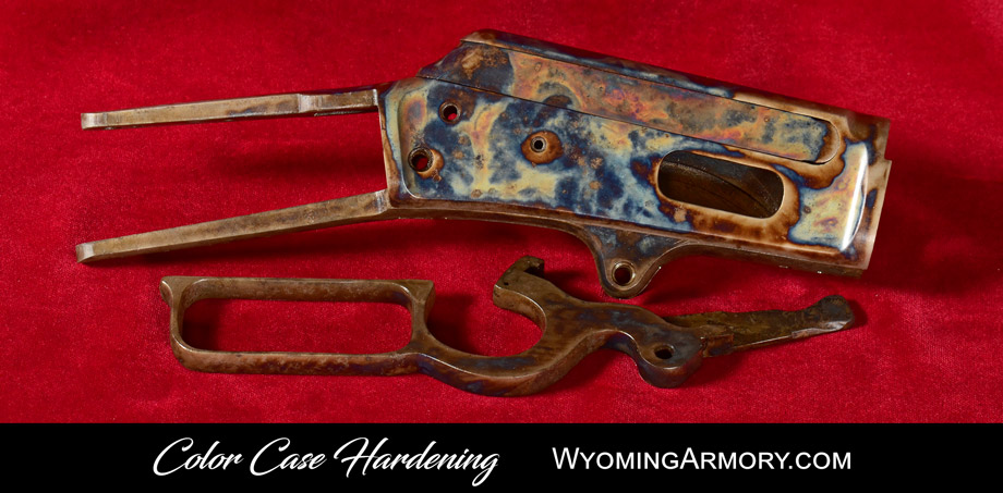 Color Case Hardening by Wyoming Armory Winchester 1885 Rifle Receiver and Lever