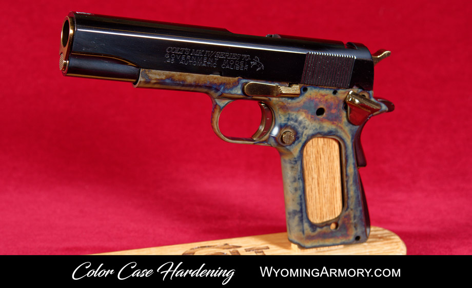 Color Case Hardening by Wyoming Armory Colt 1911 Government Model Pistol